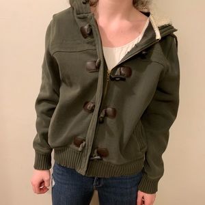 TRENDY OLD NAVY army green jacket!! 💗💗